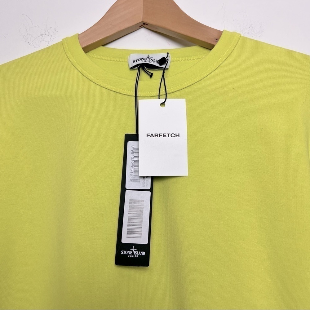 Stone Island Junior Lime Green Sweatshirt Junior 14 - Picture 4 of 14